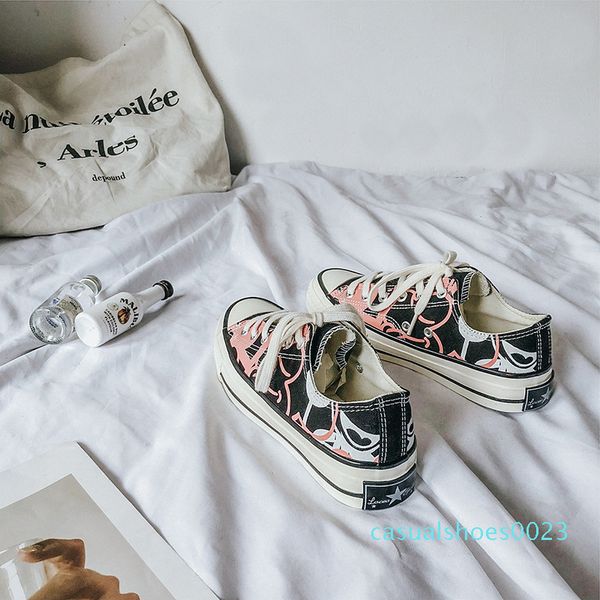 2020rainbow white shoes woman canvas sneakers with color lace spring new female casual sneakers platform shoes white c23, Black
2020rainbow white shoes woman canvas sneakers with color lace spring new female casual sneakers platform shoes white c23, Black