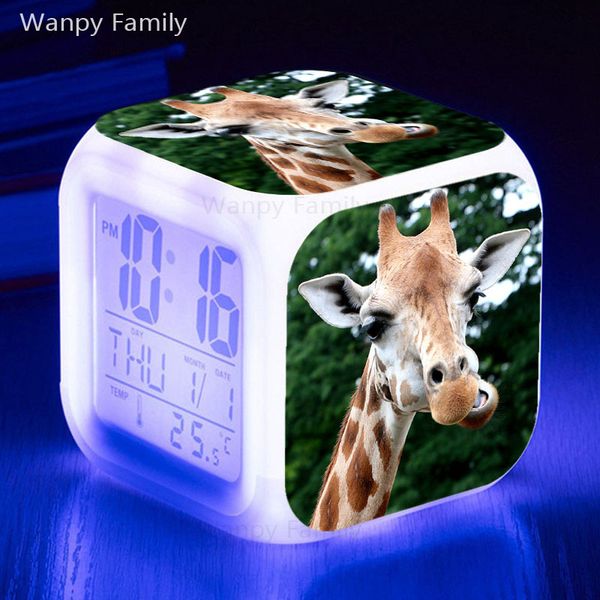 giraffe alarm clock 7 color glowing multifunctio led alarm clock big screen touch sensing digital flash electronic watches
giraffe alarm clock 7 color glowing multifunctio led alarm clock big screen touch sensing digital flash electronic watches