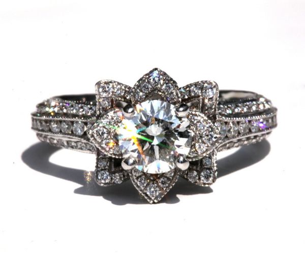 vecalon elegant flower shape promise ring 925 sterling silver diamond engagement wedding band rings for women bridal jewelry, Slivery;golden
vecalon elegant flower shape promise ring 925 sterling silver diamond engagement wedding band rings for women bridal jewelry, Slivery;golden