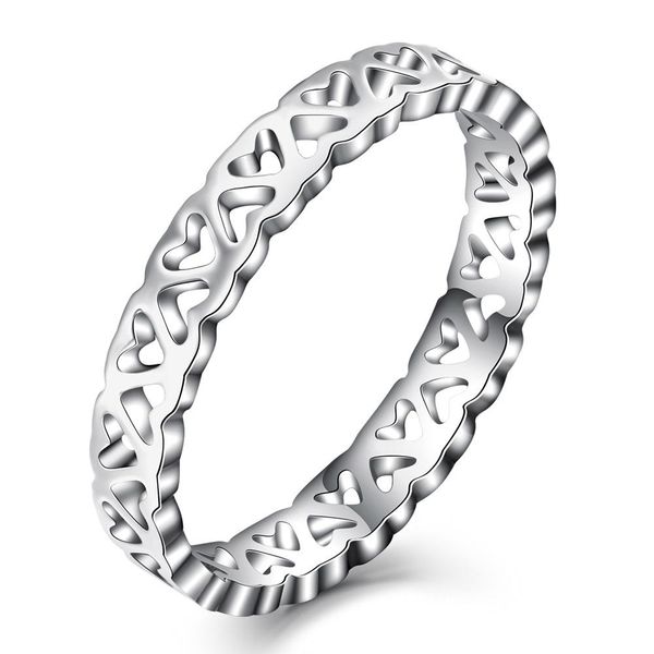 new fashion titanium stainless steel hollow heart womens elegant finger ring band lover jewelry gift for girlfriend women for sale wholesale, Silver
new fashion titanium stainless steel hollow heart womens elegant finger ring band lover jewelry gift for girlfriend women for sale wholesale, Silver