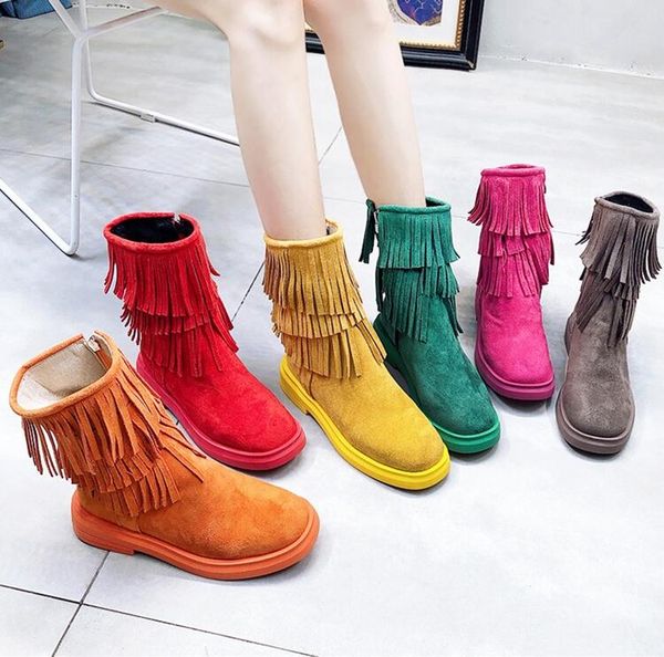 boots women shoes woman winter boots fashion flat suede tassel ankle 2019 winter new short plush warm plush fur x267, Black
boots women shoes woman winter boots fashion flat suede tassel ankle 2019 winter new short plush warm plush fur x267, Black