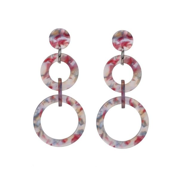 european and american fashion acetate earrings color size circle hook type long earrings acrylic plate, Silver
european and american fashion acetate earrings color size circle hook type long earrings acrylic plate, Silver