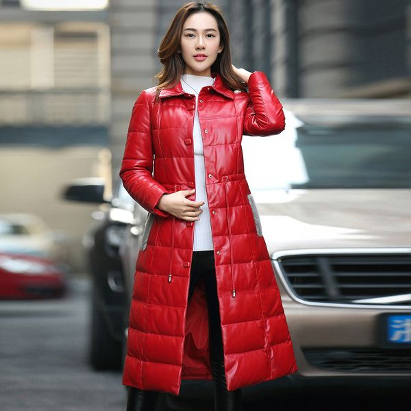 genuine leather down jacket women long real sheepskin coat female winter jacket natural mink collar plus size z536, Black
genuine leather down jacket women long real sheepskin coat female winter jacket natural mink collar plus size z536, Black