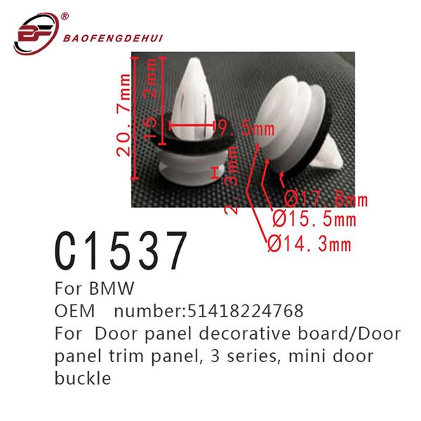 door panel trim panel, 3 series, mini door buckle positioner for 51418224768 panel decorative board car clips
door panel trim panel, 3 series, mini door buckle positioner for 51418224768 panel decorative board car clips