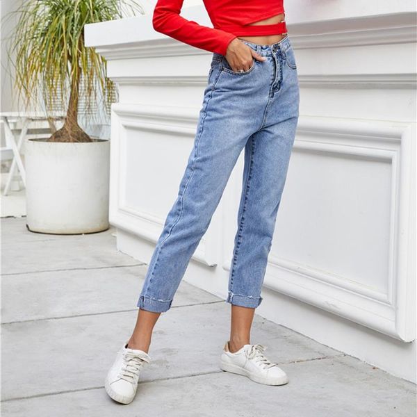 spring women's denim trousers back pocket letter patch unedged straight pants jeans skinny jeans fashion harajuku sale items, Blue
spring women's denim trousers back pocket letter patch unedged straight pants jeans skinny jeans fashion harajuku sale items, Blue
