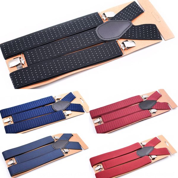 straps three-clip men's jacquard band shoulder strap elastic band dot elastic straps y-shaped trousers belts, Black;white
straps three-clip men's jacquard band shoulder strap elastic band dot elastic straps y-shaped trousers belts, Black;white
