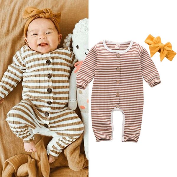 2019 newborn infant baby girl boy clothes striped button long sleeves romper jumpsuit playsuit outfits headband 2pcs, Blue
2019 newborn infant baby girl boy clothes striped button long sleeves romper jumpsuit playsuit outfits headband 2pcs, Blue