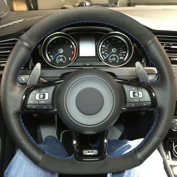 diy car steering wheel cover black leather suede for vw golf 7 mk7 polo gti scirocco
diy car steering wheel cover black leather suede for vw golf 7 mk7 polo gti scirocco