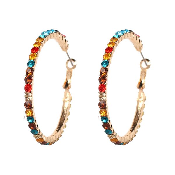 brand earring hoops rainbow zircon gold hoop earrings rhinestone chic colorful for women ladies big hoop jewelry for women gift, Golden;silver
brand earring hoops rainbow zircon gold hoop earrings rhinestone chic colorful for women ladies big hoop jewelry for women gift, Golden;silver