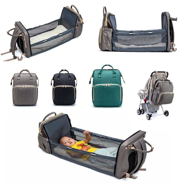 multifunctional 2 in 1 baby diaper bag backpack portable fold outdoor travel backpack baby bed bag waterproof nappy stroller
multifunctional 2 in 1 baby diaper bag backpack portable fold outdoor travel backpack baby bed bag waterproof nappy stroller