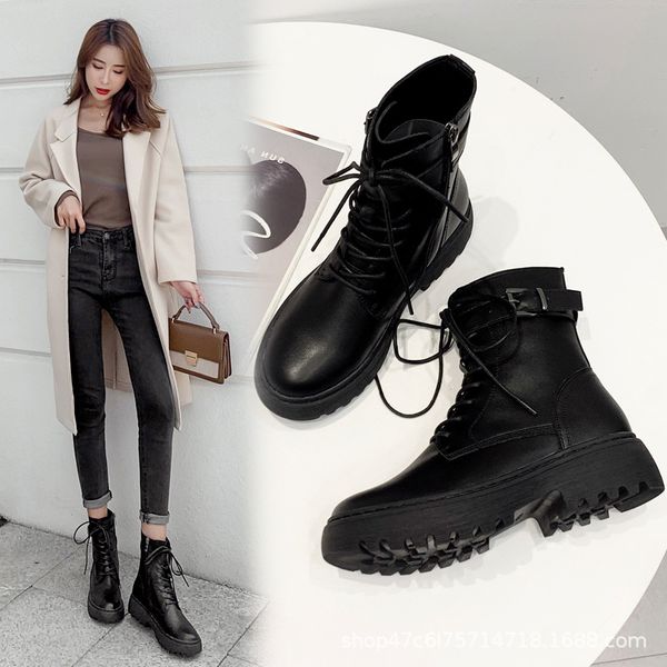 med heel boots booties ladies boots-women round toe brand women's shoes winter footwear zipper lolita 2019 fashion autumn, Black
med heel boots booties ladies boots-women round toe brand women's shoes winter footwear zipper lolita 2019 fashion autumn, Black