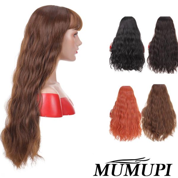 mumupi synthetic curly wig orange color brown black long water wave curly hairstyle wigs cosplay for women girl cosplay fake hai
mumupi synthetic curly wig orange color brown black long water wave curly hairstyle wigs cosplay for women girl cosplay fake hai