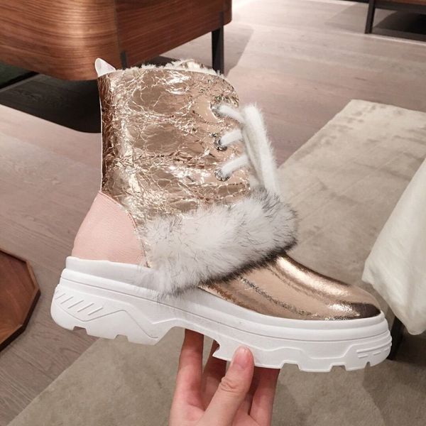 2019 platform booties australia designer half boots men/women luxury plush shoes gold pink genuine leather boots flat bottom, Black
2019 platform booties australia designer half boots men/women luxury plush shoes gold pink genuine leather boots flat bottom, Black