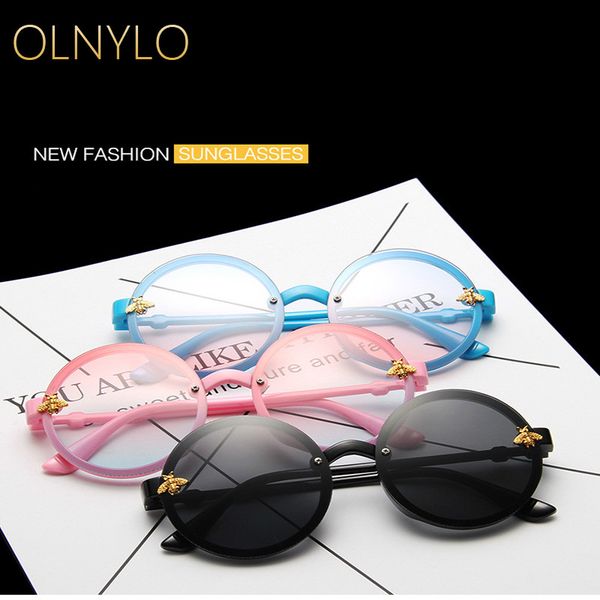 children small bee sun glasses men and women children round frame colorful sunglasses trend cross border selling glasses, White;black
children small bee sun glasses men and women children round frame colorful sunglasses trend cross border selling glasses, White;black