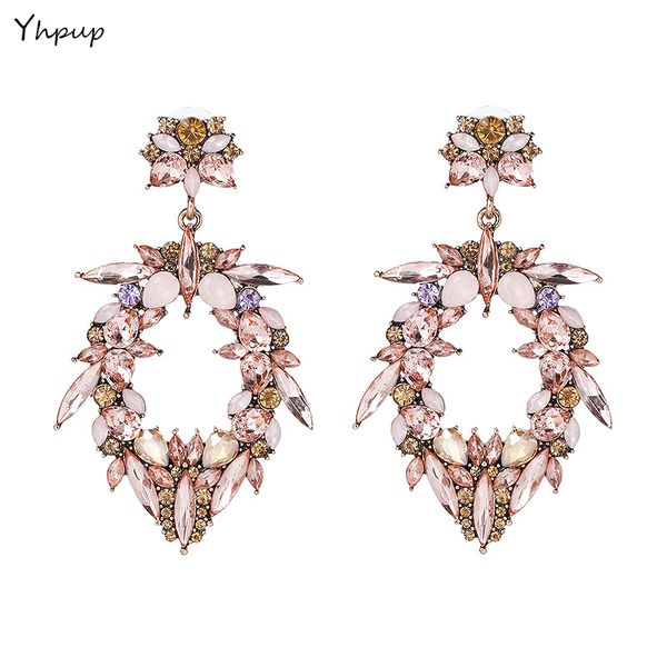 yhpup pink white rhinestone water drop dangle earrings bohemian fashion charm statement earrings women oorbellen, Silver
yhpup pink white rhinestone water drop dangle earrings bohemian fashion charm statement earrings women oorbellen, Silver