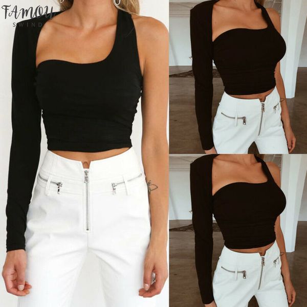 womens one shoulder crop long sleeves slim vest hollow out bodycon backless stretch clubwear tees, White
womens one shoulder crop long sleeves slim vest hollow out bodycon backless stretch clubwear tees, White
