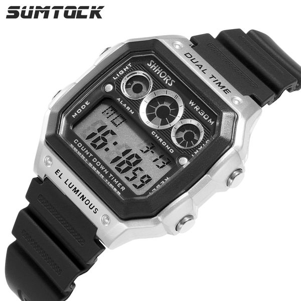 sumtock men digital watches fashion sports waterproof date and week display luminous wrist watch chronograph watch for students, Slivery;brown
sumtock men digital watches fashion sports waterproof date and week display luminous wrist watch chronograph watch for students, Slivery;brown