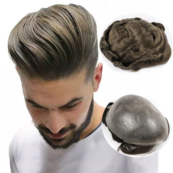 men's wig transparent pu men toupee men's hair pieces unit hair replacement system brown color 8x10inch wig for men, Black
men's wig transparent pu men toupee men's hair pieces unit hair replacement system brown color 8x10inch wig for men, Black