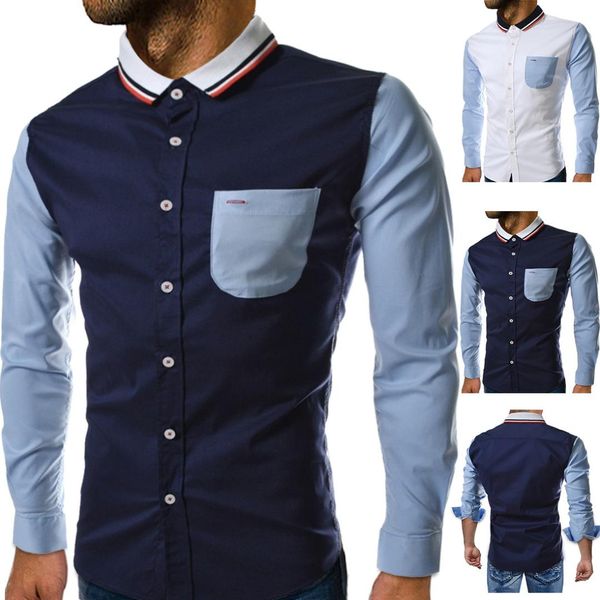 jj-9055 new fashion spring and autumn clothing men's leisure long-sleeved shirts hit color splice british shirt, White;black
jj-9055 new fashion spring and autumn clothing men's leisure long-sleeved shirts hit color splice british shirt, White;black