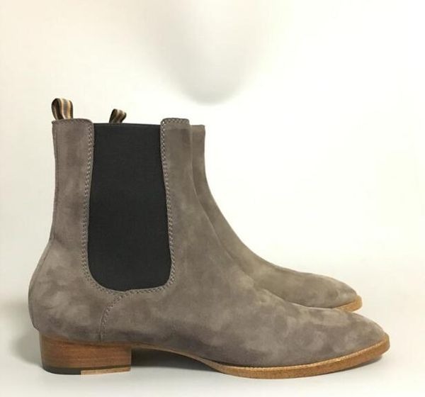 slim fit suede men pointed toe genuine leather boots high persional boutique men kanywest denim boots, Black
slim fit suede men pointed toe genuine leather boots high persional boutique men kanywest denim boots, Black