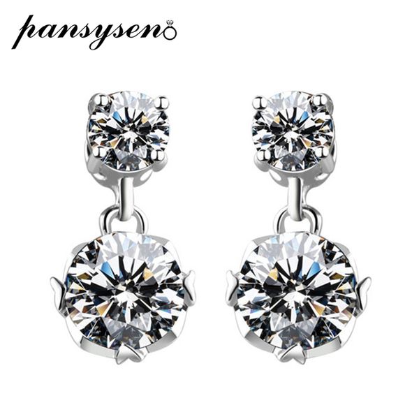pansysen new 100% 925 sterling silver created moissanite wedding engagement dangle drop earrings for women valentine's day gift, Golden;silver
pansysen new 100% 925 sterling silver created moissanite wedding engagement dangle drop earrings for women valentine's day gift, Golden;silver