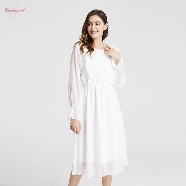 ruffles polka dot women chiffon dress elastic waist flare sleeve female long vestidos casual dresses a line women dress 2020, Black;gray
ruffles polka dot women chiffon dress elastic waist flare sleeve female long vestidos casual dresses a line women dress 2020, Black;gray