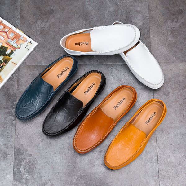 men's casual shoes genuine leather peas shoes men designers male loafer business flats big size 37-47 %20138, Black
men's casual shoes genuine leather peas shoes men designers male loafer business flats big size 37-47 %20138, Black