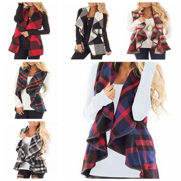 plaid waistcoats women check cardigan grid sleeveless vests printed coats shirt lapel fashion casual pocket jackets blusas d6789, Camo
plaid waistcoats women check cardigan grid sleeveless vests printed coats shirt lapel fashion casual pocket jackets blusas d6789, Camo