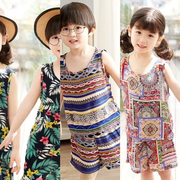 silk vest shorts suit pant suit boys' and girls' artificial cotton thin children's clothing children's home wear, Blue
silk vest shorts suit pant suit boys' and girls' artificial cotton thin children's clothing children's home wear, Blue