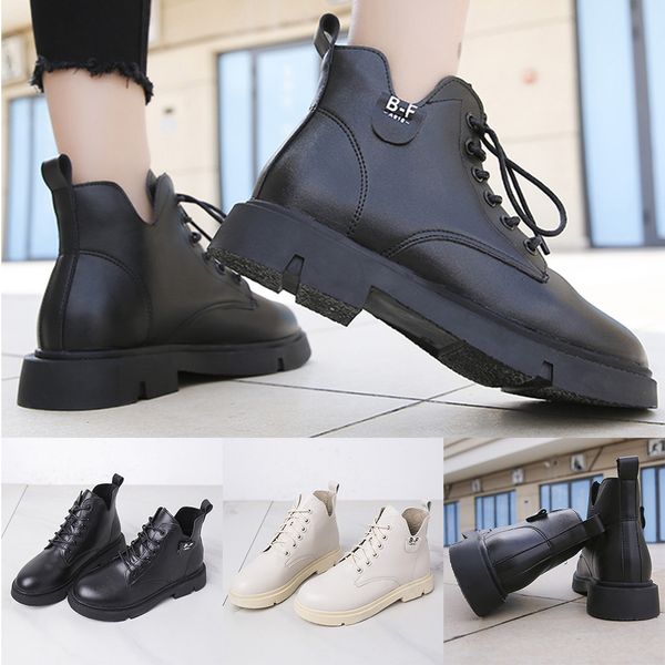 women ladies ankle booties round toe solid boots casual outdoor shoes, Black 
women ladies ankle booties round toe solid boots casual outdoor shoes, Black