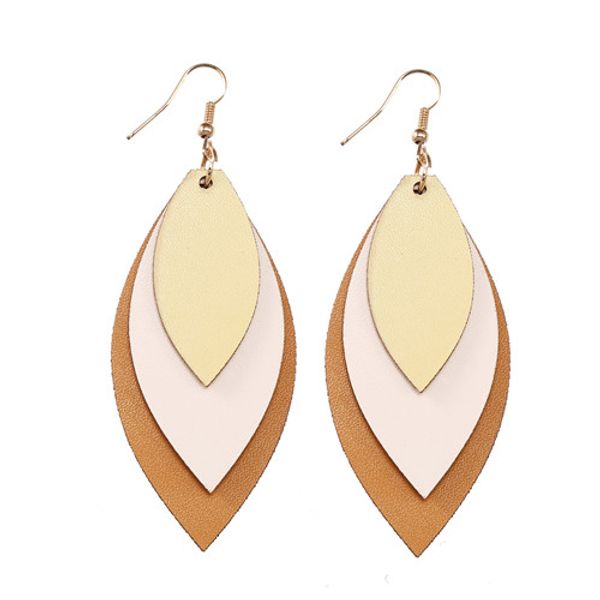 multi-layer stitching fashion pu earrings leather earrings trendy european and american style leather earrings ethnic style winter ear drop, Silver
multi-layer stitching fashion pu earrings leather earrings trendy european and american style leather earrings ethnic style winter ear drop, Silver