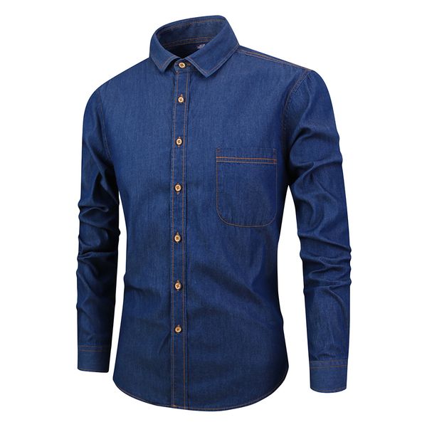 denim dress shirt men fit version cowboy shirt long sleeve solid slim fit business casual blue streetwear men's clothing, White;black
denim dress shirt men fit version cowboy shirt long sleeve solid slim fit business casual blue streetwear men's clothing, White;black