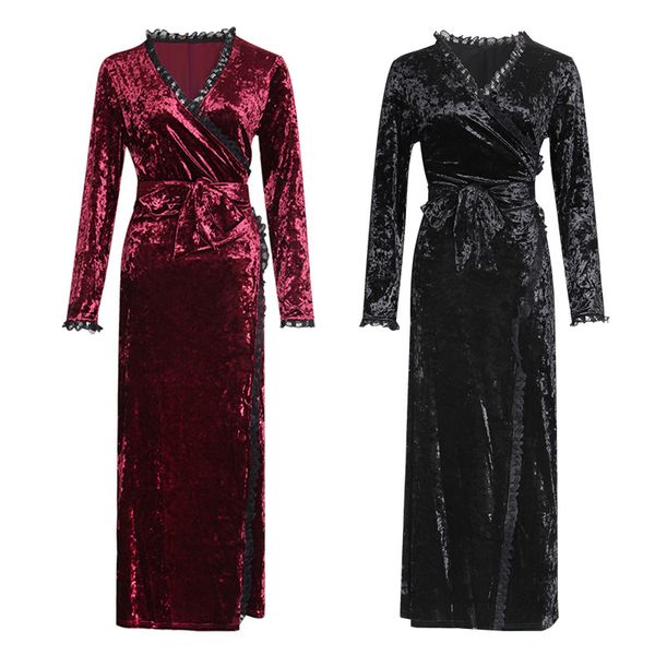 casual dresses omikron v neck long sleeve glitter slim high split female elegant party clubwear maxi dress vestidos, Black;gray
casual dresses omikron v neck long sleeve glitter slim high split female elegant party clubwear maxi dress vestidos, Black;gray