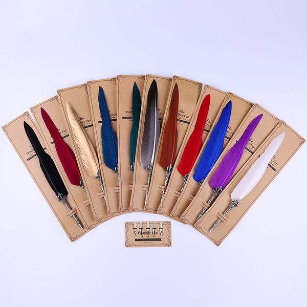 antique quill feather dip fountain pen chancery quill oblique pens stationery office school dip pen+5pcs nib carved metal gifts
antique quill feather dip fountain pen chancery quill oblique pens stationery office school dip pen+5pcs nib carved metal gifts