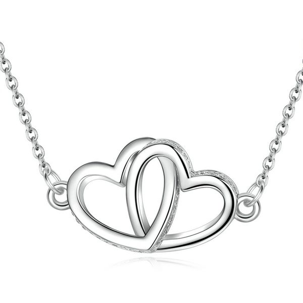 eudora sterling silver heart to heart style pendant love necklace polishing silver necklaces with 18 inch chain & gift box d429
eudora sterling silver heart to heart style pendant love necklace polishing silver necklaces with 18 inch chain & gift box d429