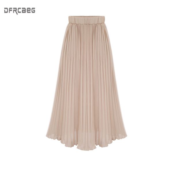 summer 2019 new arrivals euro style midi pleated skirt for women black white beige pink chiffon skirts womens elastic waist saia mx190730 
summer 2019 new arrivals euro style midi pleated skirt for women black white beige pink chiffon skirts womens elastic waist saia mx190730