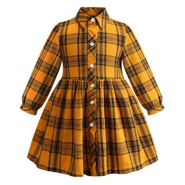 spring new yellow plaid baby dress fashion long sleeve girls dress 100% cotton children skirt, Red;yellow
spring new yellow plaid baby dress fashion long sleeve girls dress 100% cotton children skirt, Red;yellow