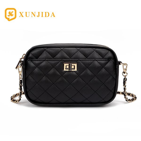 xunjida diamond lattice leather simple zipper women messenger crossbody bags shoulder handbags chain purses famous design black
xunjida diamond lattice leather simple zipper women messenger crossbody bags shoulder handbags chain purses famous design black