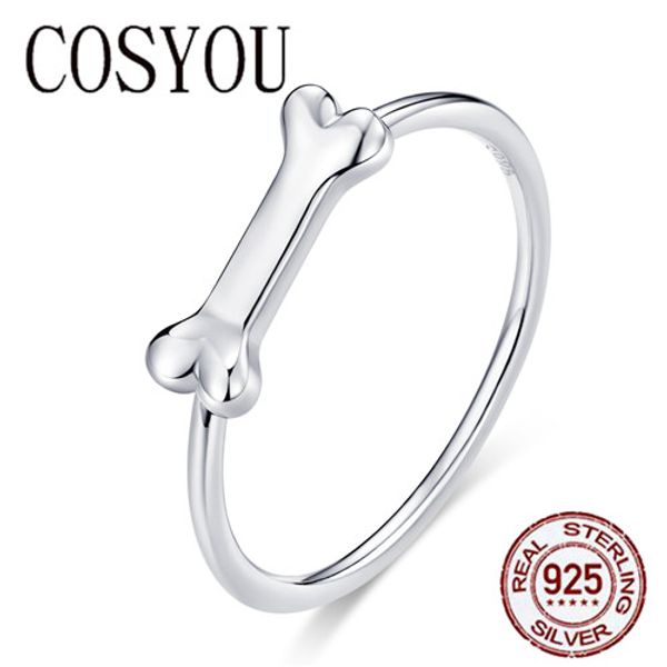 cosyou funny bone finger rings for women authentic 925 sterling silver animal pet 925 silver jewelry accessories gifts scr604, Golden;silver
cosyou funny bone finger rings for women authentic 925 sterling silver animal pet 925 silver jewelry accessories gifts scr604, Golden;silver
