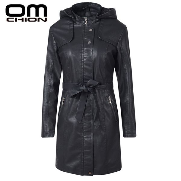 omchion 2019 winter jacket women motorcycle leather jackets long sleeve thick overcoat sashes hooded zipper slim pu coat lmj134, Black
omchion 2019 winter jacket women motorcycle leather jackets long sleeve thick overcoat sashes hooded zipper slim pu coat lmj134, Black