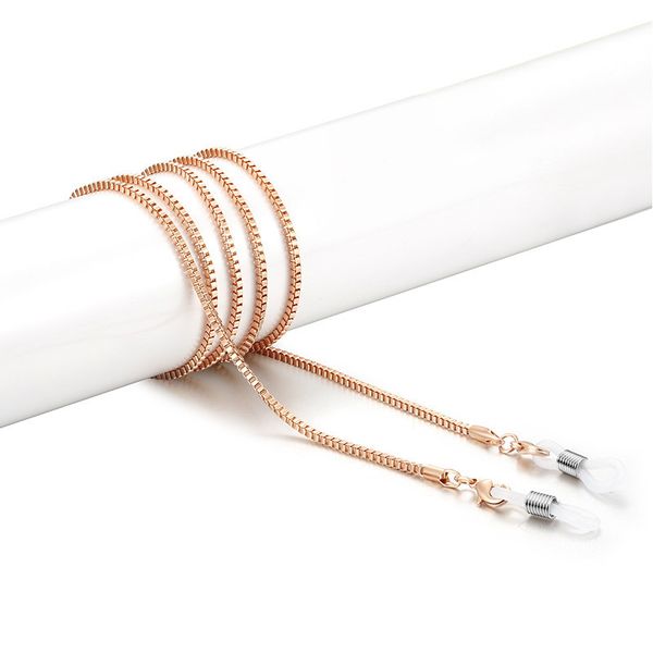 gold plated alloy box chain eyeglasses chains glasses rope holder sunglasses strap cord neck band accessories, Silver
gold plated alloy box chain eyeglasses chains glasses rope holder sunglasses strap cord neck band accessories, Silver
