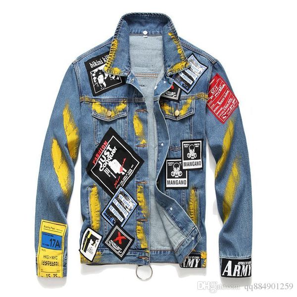 2019 men's denim jacket new style fashion mens designer jackets men jacket mens 2019 designer clothes size s-3xl, Black;brown
2019 men's denim jacket new style fashion mens designer jackets men jacket mens 2019 designer clothes size s-3xl, Black;brown