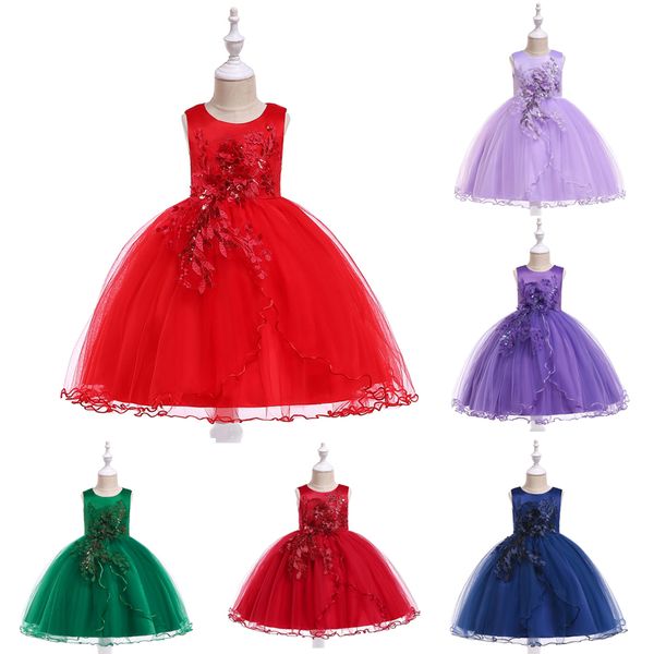 girls solid princess dresses 9 colors solid bow sleeveless mesh lace flower sequin dresses kids clothes girls party peform dress 04, Red;yellow
girls solid princess dresses 9 colors solid bow sleeveless mesh lace flower sequin dresses kids clothes girls party peform dress 04, Red;yellow
