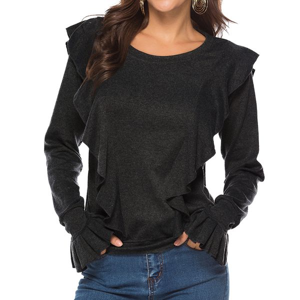 fashion women luxury bell sleeve shirts 2019 new arrival womens casual t shirts solid color long sleeve t shirt streetwear shirts, White
fashion women luxury bell sleeve shirts 2019 new arrival womens casual t shirts solid color long sleeve t shirt streetwear shirts, White