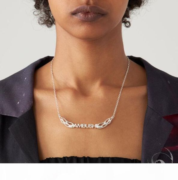 ambush young flame letter necklace men and women fashion personality pendant jewellery, Silver
ambush young flame letter necklace men and women fashion personality pendant jewellery, Silver