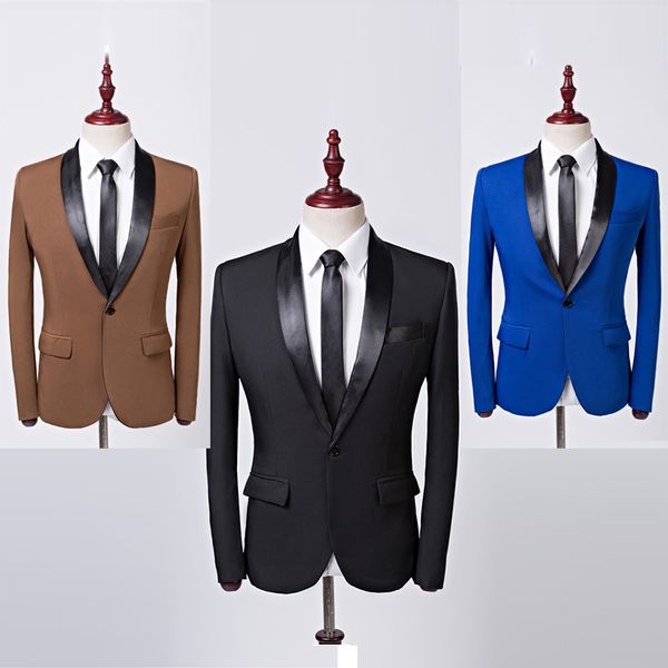 hombre men's korean black blue brown suit personality men's suit costume / male singer / hair stylist wedding dress, White;black
hombre men's korean black blue brown suit personality men's suit costume / male singer / hair stylist wedding dress, White;black
