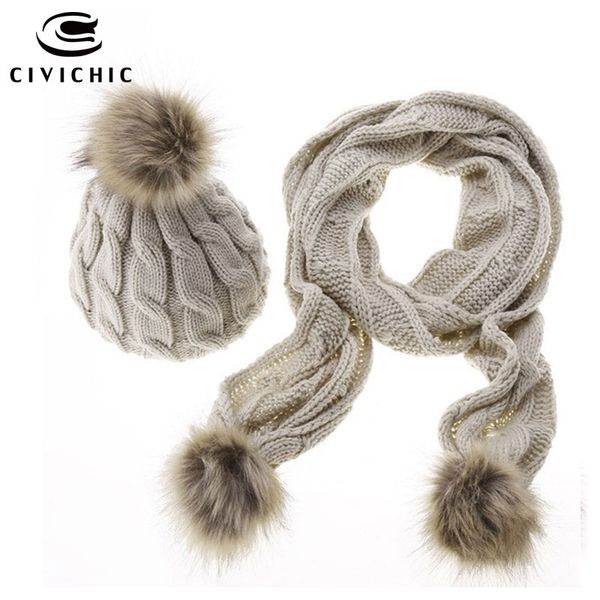 civichic fashion thicken knit scarf hat 2 piece set pompon beanies crochet shawl faux fur neck warmer winter headwear sh136, Blue;gray
civichic fashion thicken knit scarf hat 2 piece set pompon beanies crochet shawl faux fur neck warmer winter headwear sh136, Blue;gray