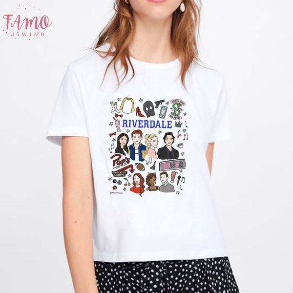 2019 женщины футболка harajuku top summer harajuku tops south side змеи женский t shirt riverdale snake отпечатанных vintage, White
2019 женщины футболка harajuku top summer harajuku tops south side змеи женский t shirt riverdale snake отпечатанных vintage, White
