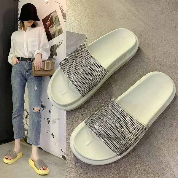 shoes woman 2020 slippers women summer pantofle glitter slides platform fashion new flat jelly soft basic pu fabric, Black
shoes woman 2020 slippers women summer pantofle glitter slides platform fashion new flat jelly soft basic pu fabric, Black