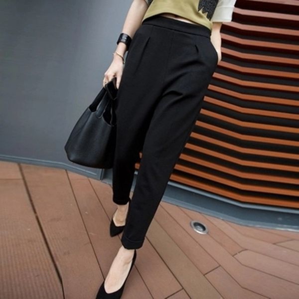 harem pants spring summer loose straight casual capri thin high-waisted skinny radish suit slimming black women pants, White;black
harem pants spring summer loose straight casual capri thin high-waisted skinny radish suit slimming black women pants, White;black